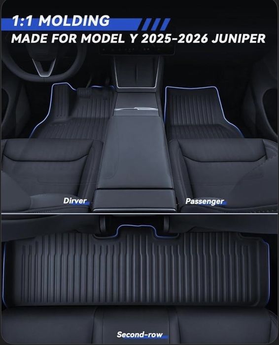 Telsla  Model Y Juniper 25-26г.Коврики