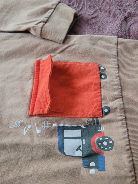 T-shirt z długim rękawem bluzki 128