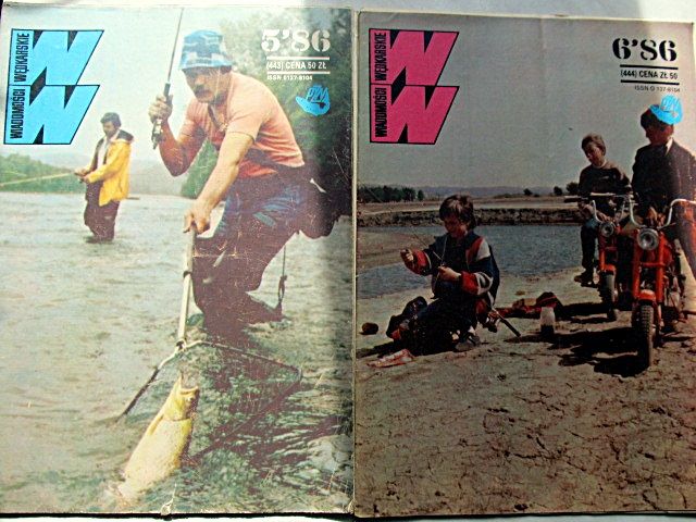 Czasopisma "Wiadomości wędkarskie" 1986 r.