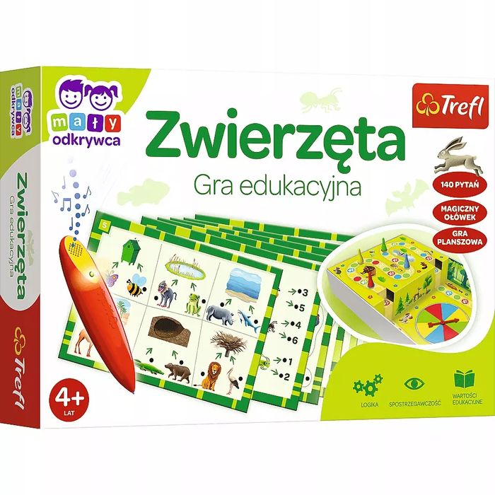 Gra Z Magicznym Ołówkiem Zwierzęta. Trefl. Nowy Produkt