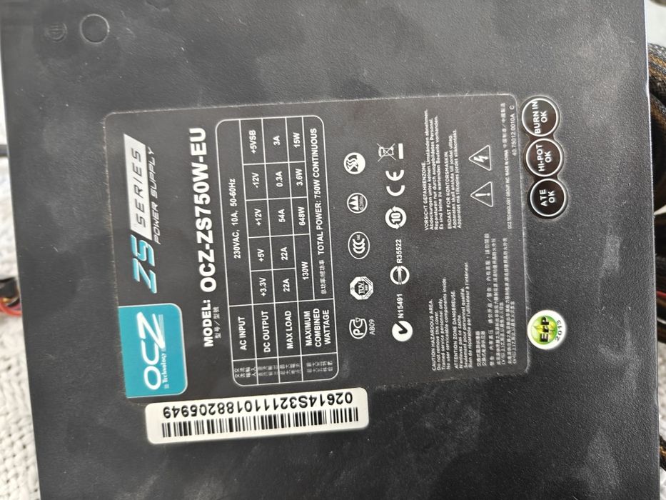Zasilacz 750W OCZ ZS750W