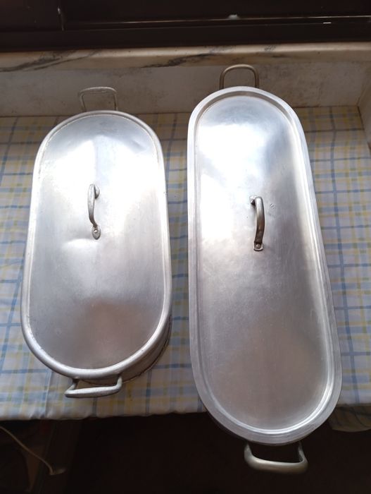 Conjunto 2 assadeiras em alumínio