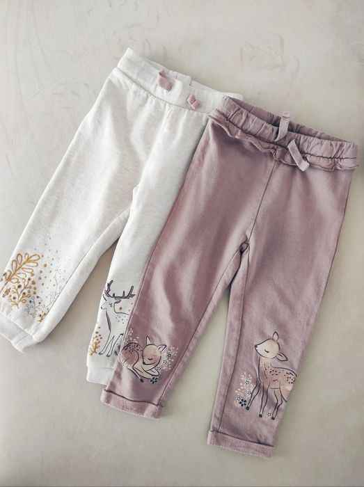 Spodnie spodenki dresowe dresy beżowe liliowe so cute 86