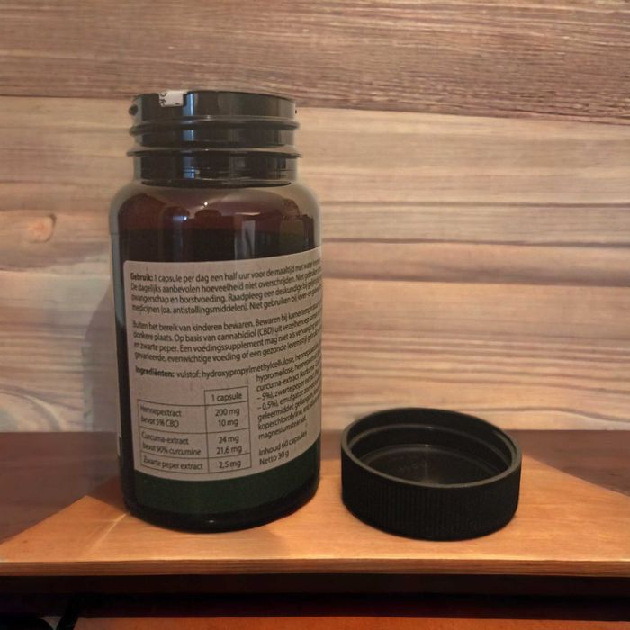 Jacob Hooy CBD kapsułki 10 mg + kurkuma 60 Caps