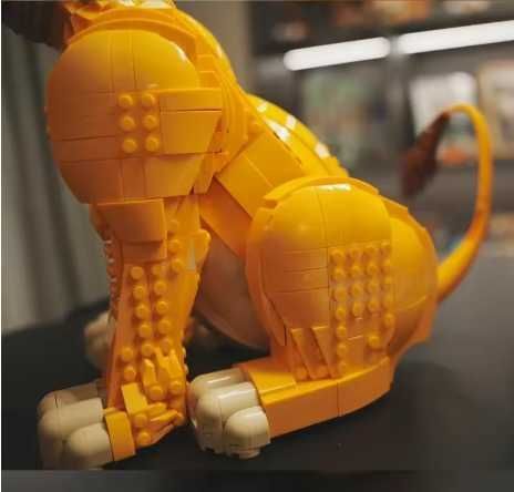 Великий яскравий конструктор "Левеня Сімба" подібний до Lego