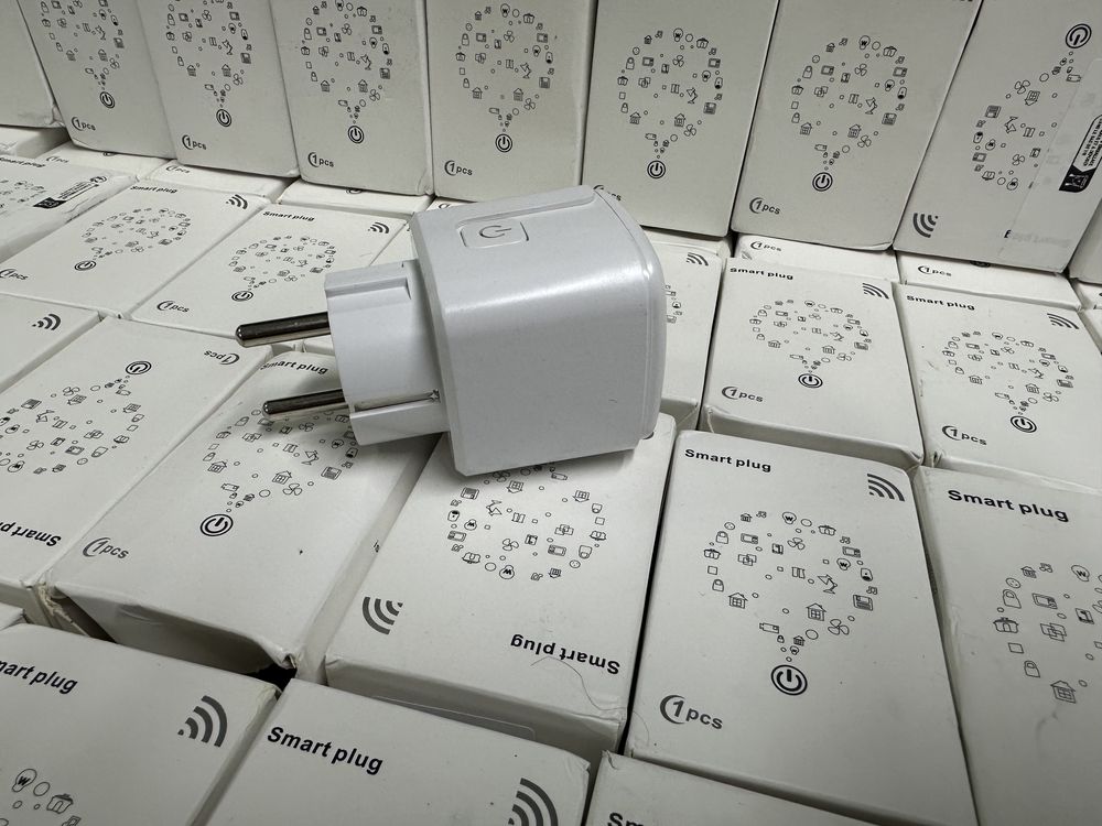 Розумна WIFI розетка 20А Smart Plug з енергометром, вай фай розетка ...