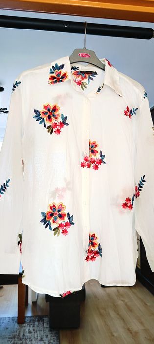 Koszula z haftem, elegancka koszula, bluzka boho