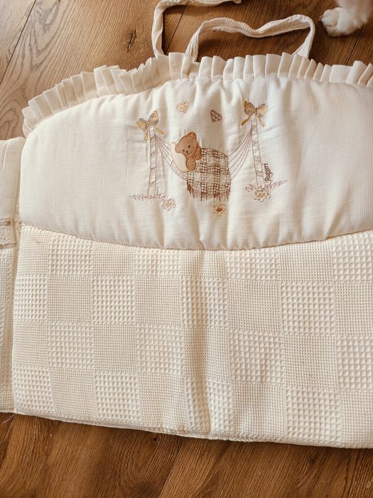 Zestaw ochronny do łóżeczka dziecięcego i kołderka