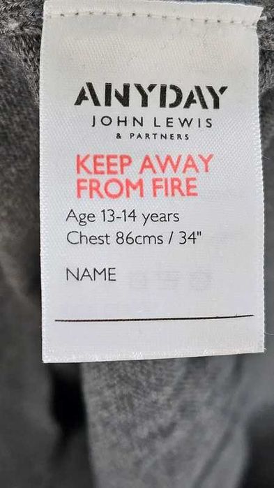 Szary Sweterek dla chłopca rozmiar 158 / 164 Anyday John Lewis