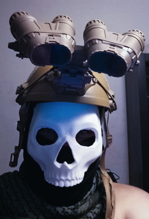 Airsoft visão noturna  e capacete