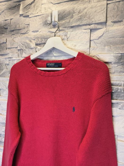 Sweter Polo Ralph Lauren Lniany Len Bawełna Logo Basic L