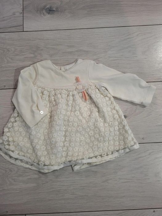 Sukienka do chrztu ecru Mayoral 70