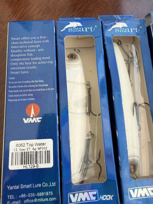SMART Top Water – VMC Hook – Pack Misto – Ação Superficial – Novas