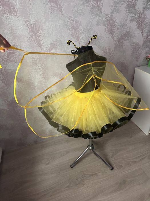 Костюм бджілки сонця кульбаби  жовта фатинова спідниця індивід. пошив