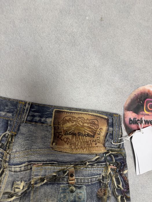штаны штани ACNE STUDIOS painted printed jeans  S M l vetements balenciaga project gr protoocol index