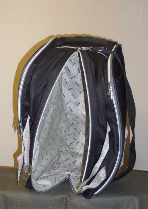 Чемодан, сумка на колёсах большая чёрная GROUND, размер 70 Х 43 Х 32