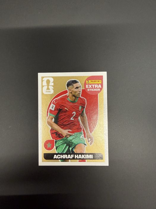 Achraf Hakimi Extra Sticker Gold