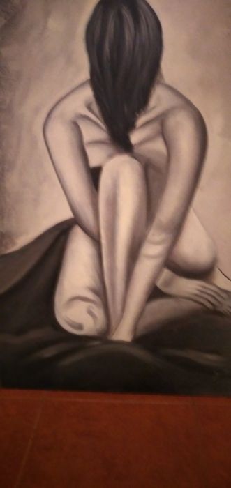 Canvas Painting, Woman, 90x60 cm