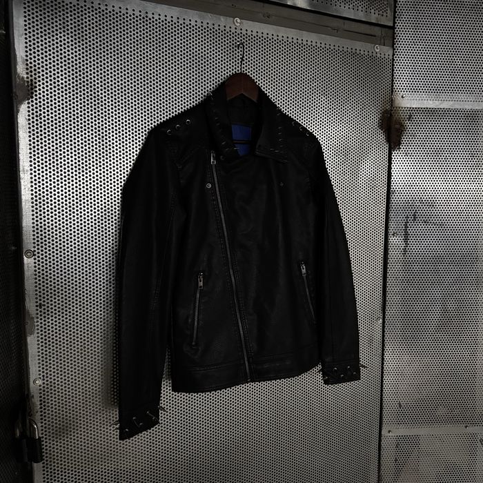 Archival Heavy Spiked Leather Biker Jacket