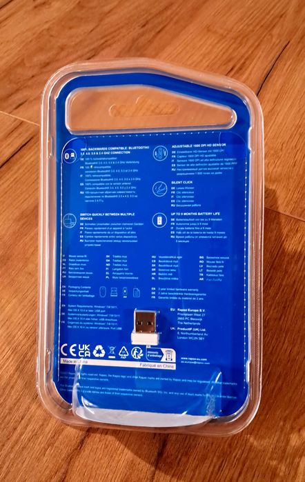 Rapoo M300 Silent – bezprzewodowa mysz Bluetooth/2.4 GHz, nowa