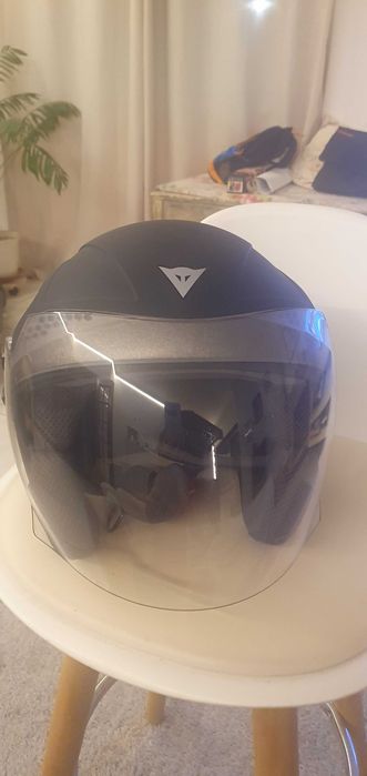 Capacete Dainese Jet preto mate com viseira