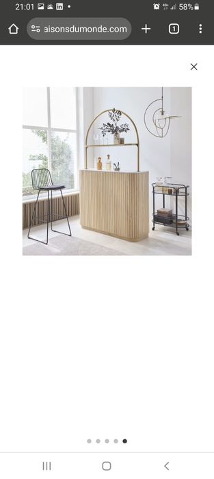 Banco alto em ferro preto