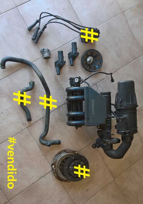 RENAULT CLIO II / KANGOO - injecção + Material Diverso