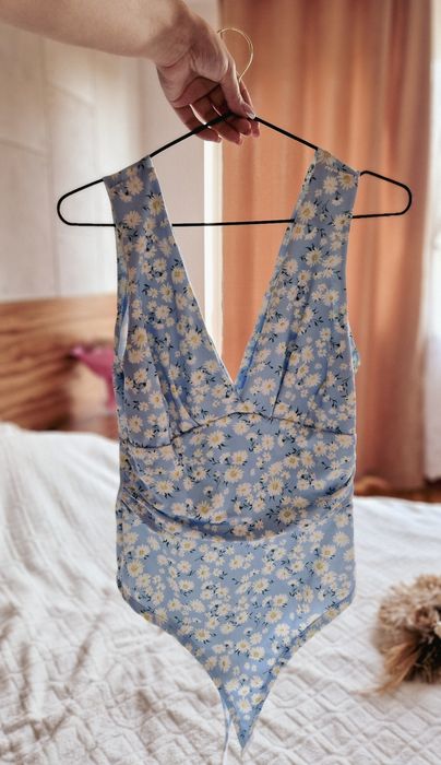 Body wyszczuplające w kwiaty stokrotki modelujące Varlesca chicaca XS