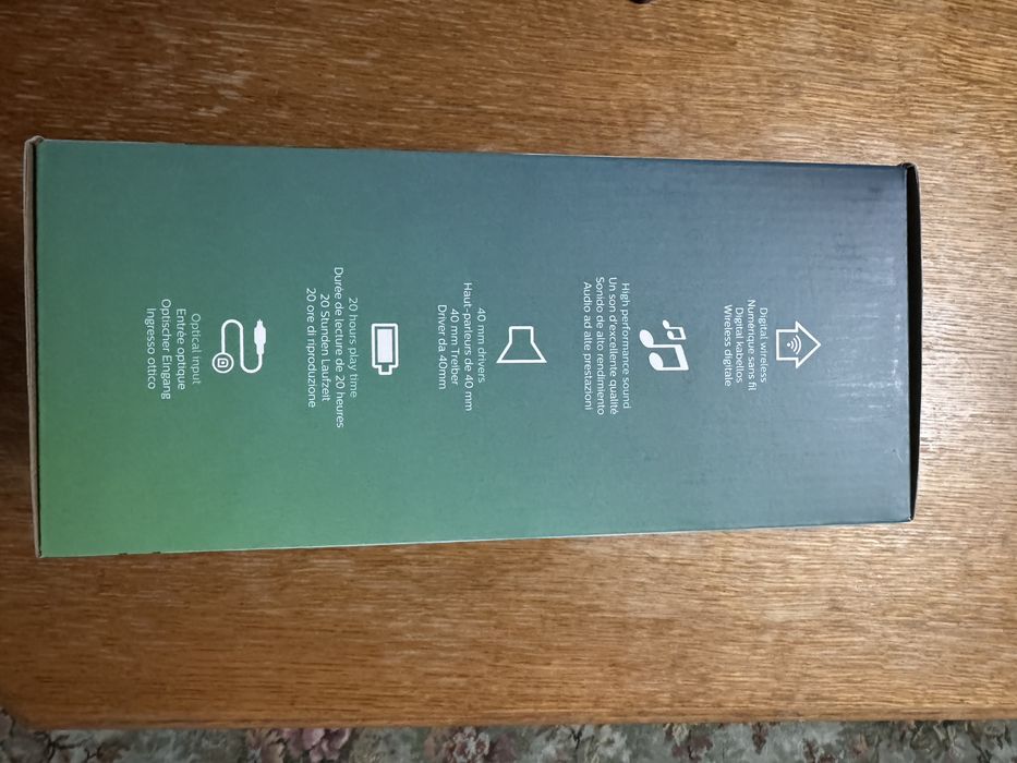 Słuchawki bezprzewodowe Philips SHD8850/12 Nauszne Czarne