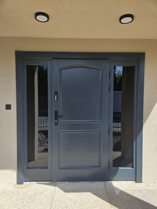 drzwi zewnetrzne drewniane dębowe montaż/dowóz producent