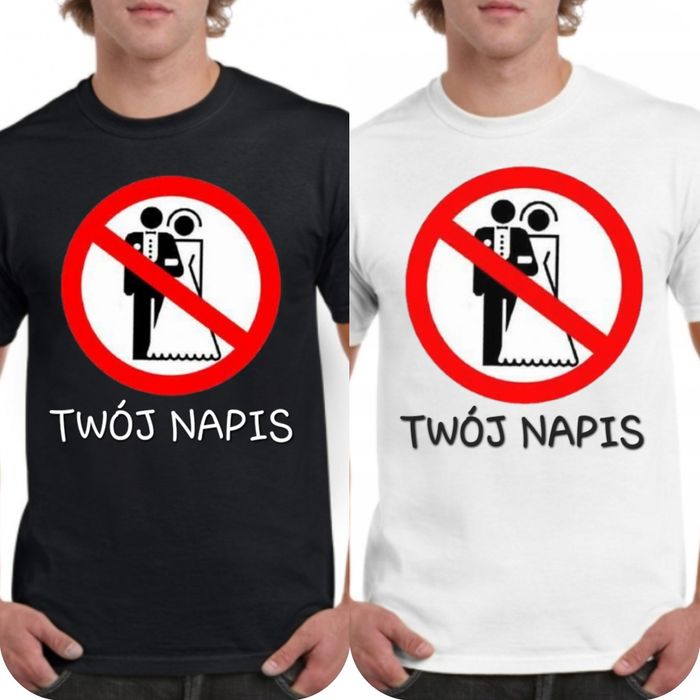 Koszulka z śmieszną grafiką ZAKAZ