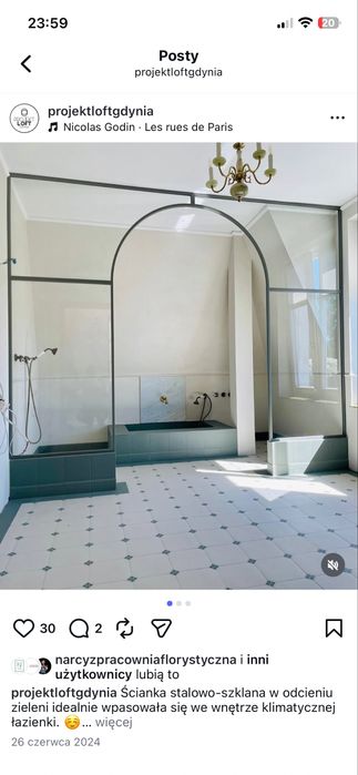 Drzwi przesuwne loftowe stalowo-szklane na wymiar – producent