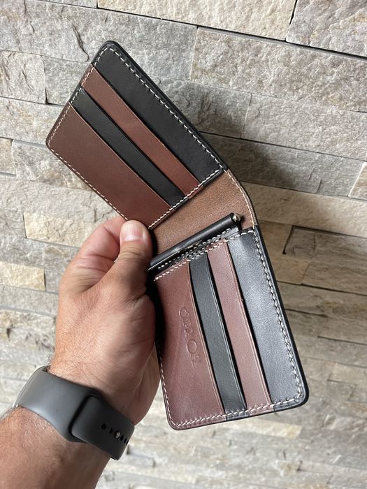 Чоловічий шкіряний гаманець,ручна робота,натуральна шкіра,подарунок