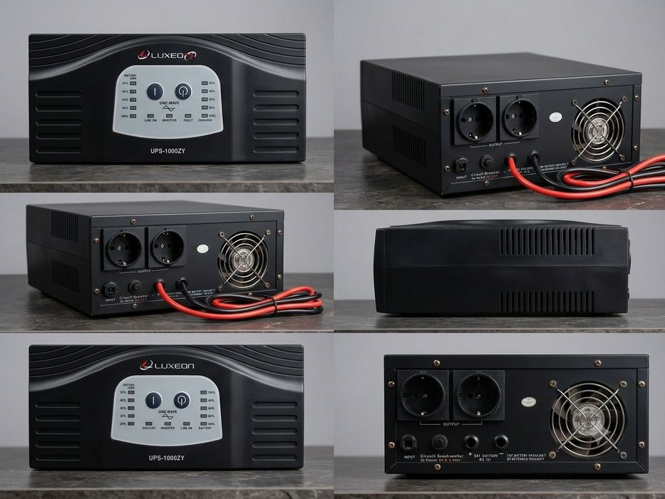 ДБЖ / Инвертор Luxeon UPS-1000ZY (600Вт) Чиста синусоїда. Для котла, роутера, ПК