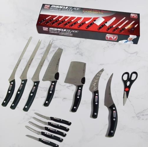 Набір кухонних ножів Miracle з 13 предметів - Професійне заточення