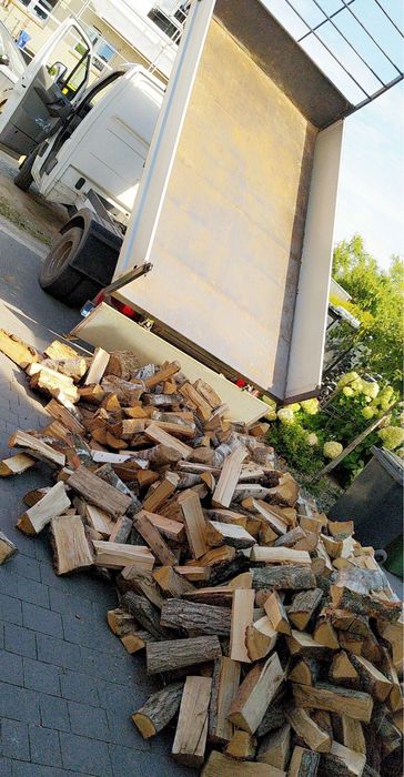 Drewno kominkowe opałowe brzoza dąb grab transport