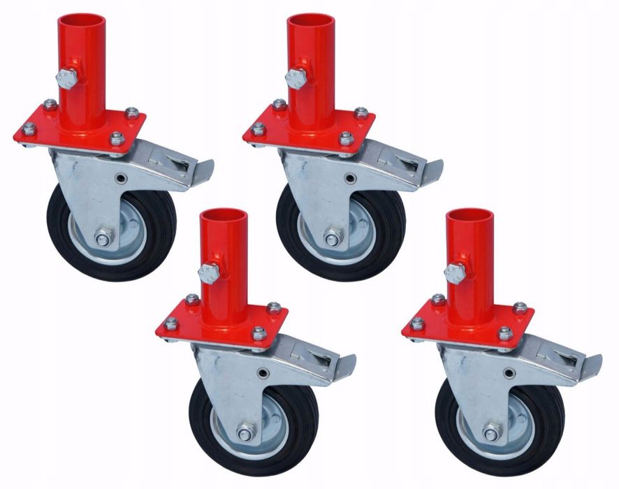 Rusztowanie przejezdne na kołach podest