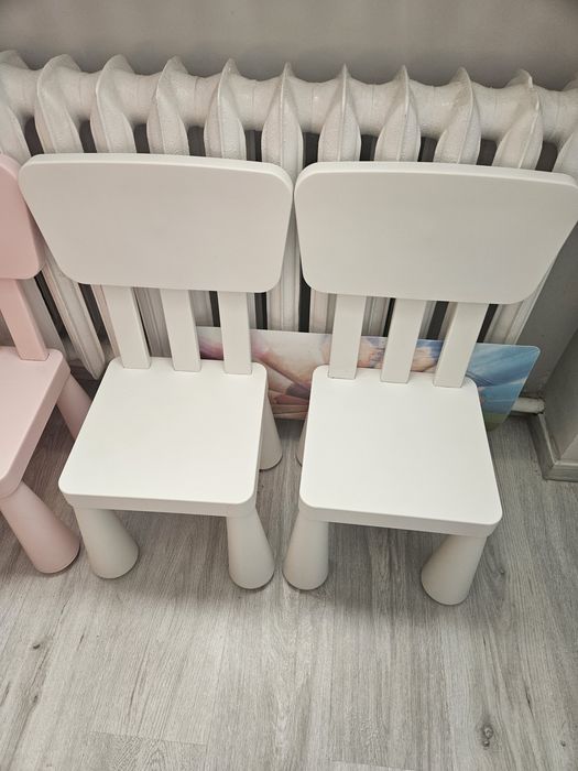 Zestaw Mamut Ikea stół i 4 krzesła