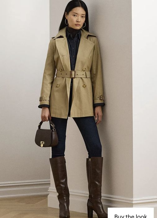 Płaszcz Trencz Płaszczyk Damski Ralph Lauren  S