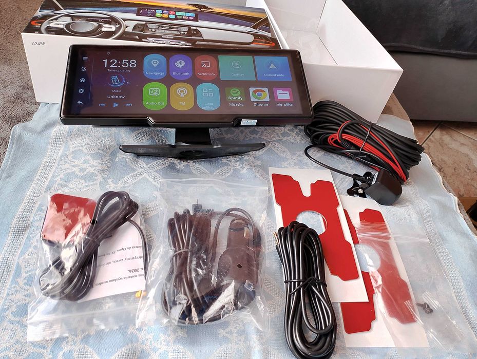 Car Play Ekran 11,4 cala Android 14 RAM-4 GB, 64GB WIFI, BT, GPS , FM