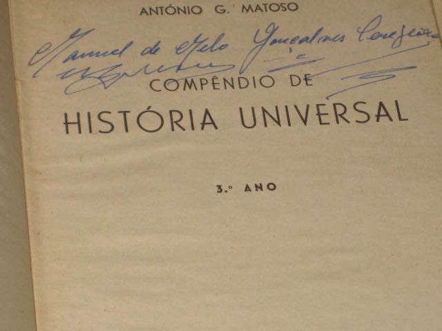 Vários Selecta lingua inglesa e Compêndio História António Matoso