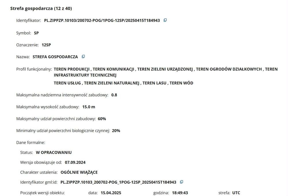 3,2 ha do sprzedaży pod magazyn energii SE 400 GPZ