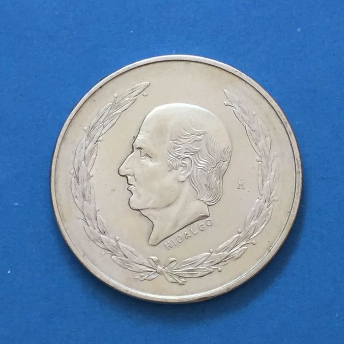 México 5 Pesos 1952 - Hidalgo - prata