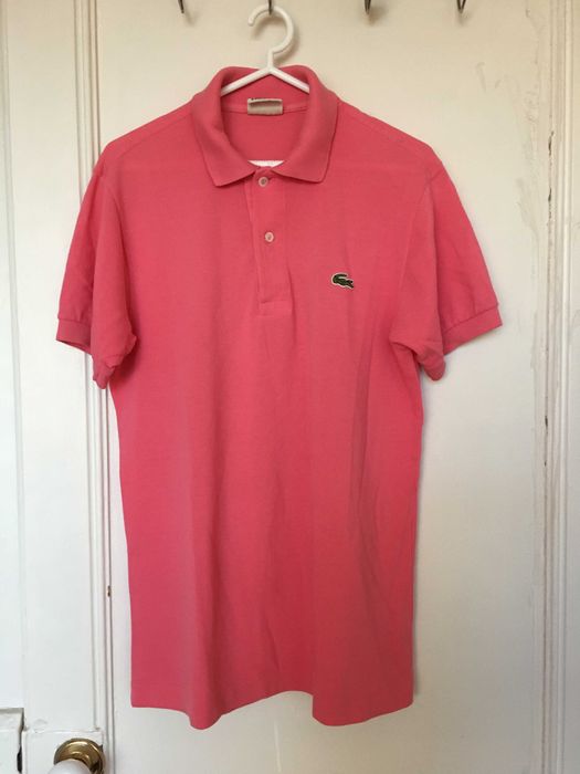 3 Polos Lacoste e Ralph Lauren original cor de rosa tamanho 2 e XL