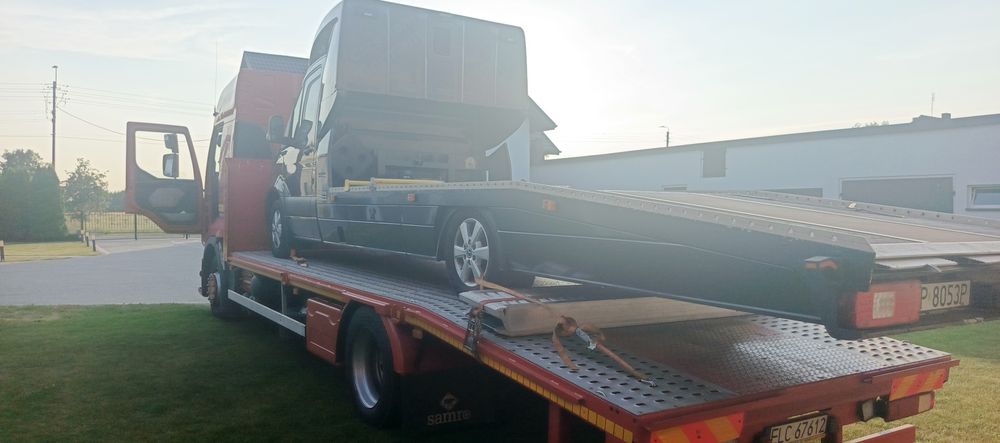 Auto laweta Usługi transportowe wapno luzem