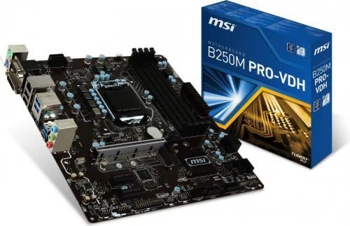 Plyta glowna msi b250m pro-vdh + procesor i3 7100