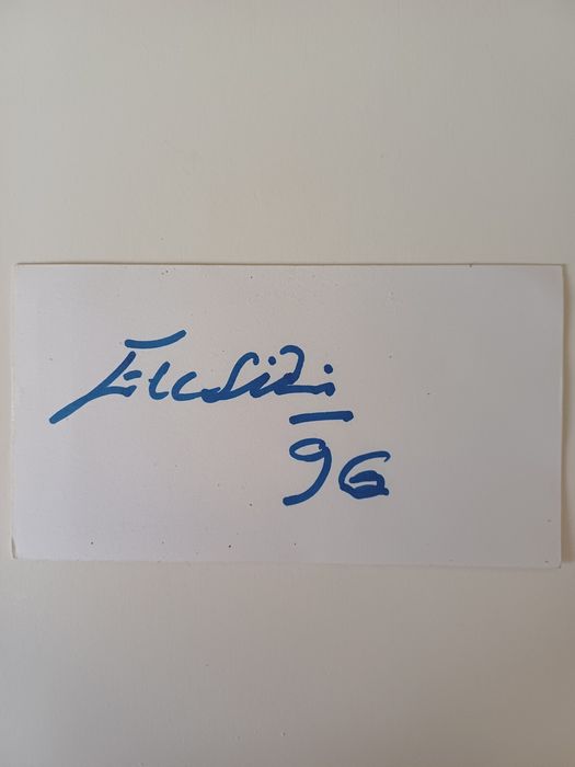 Autógrafo de Eusébio - 1996
