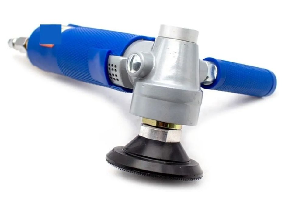 Polidora pneumática de 3 polegadas com injeção de água, lixadeira pneumática profissional para polimento a ar e água, 4300 RPM, aplicação versátil.