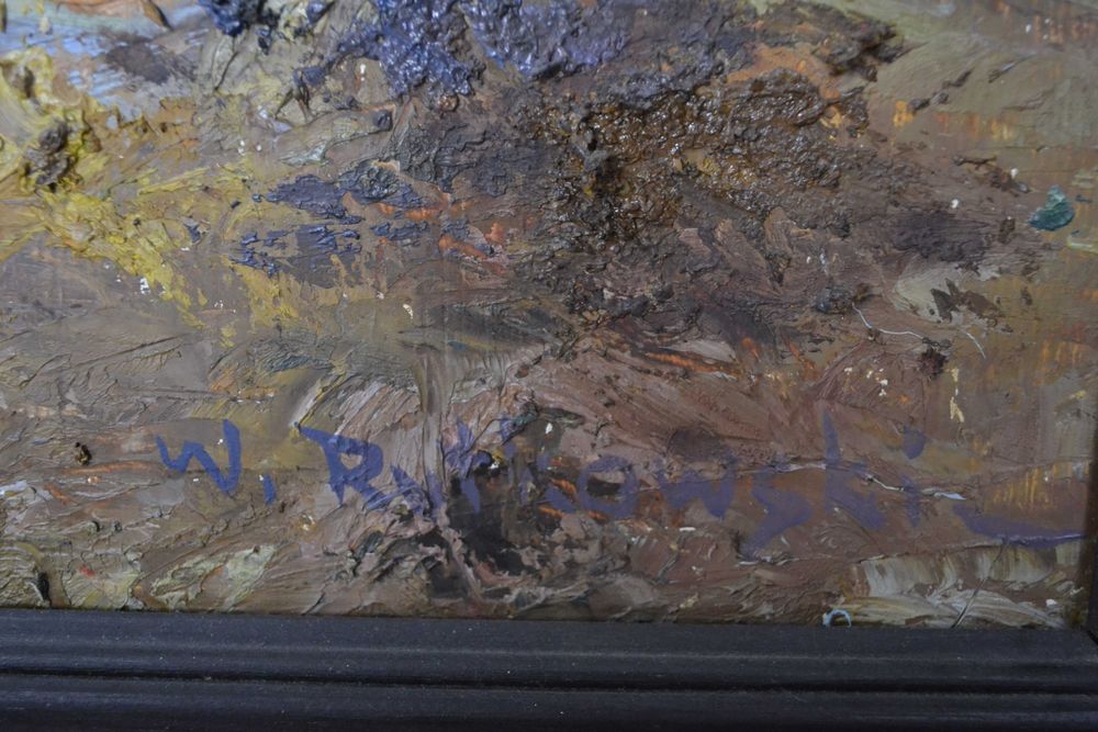 Obraz olejny olej na płótnie Wilanów Chińska Altana Rutkowski 65x56 cm