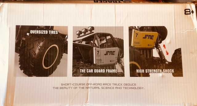 Carro tamanho grande, elétrico com recarga telecomandado